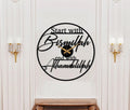 Bismillah-Alhumdullilah Wooden Wall Clock