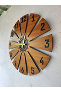 Wooden Stripes Wall Clock