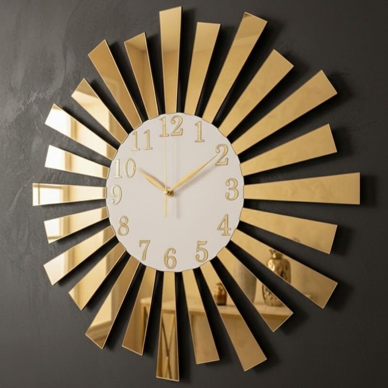 Acrylic Stripes Wall Clock